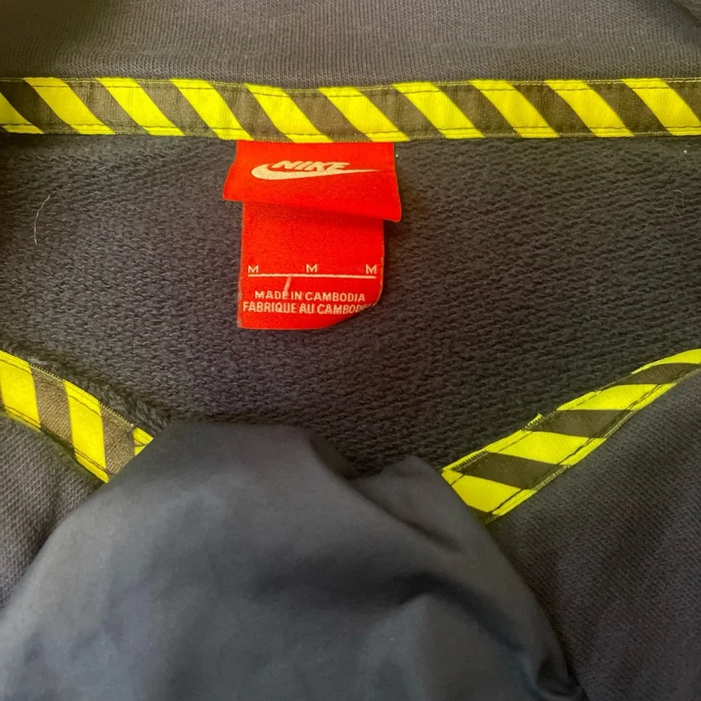 Nike Quarter Zip Tennis Pullover Sweatshirt Navy Blue Size Medium - Picture 2 of 9